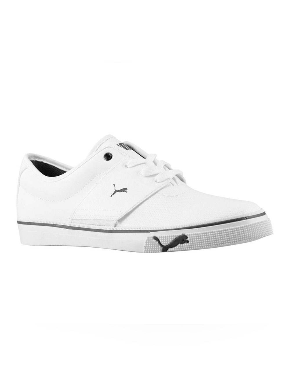 Puma Men’s Discontinued White EL Ace Core+ Low-Top Lace Sneakers size US 9